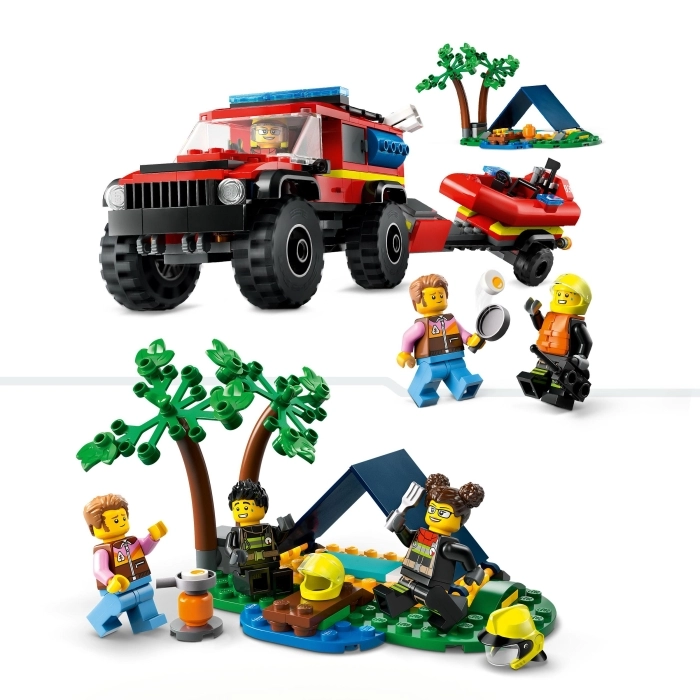 LEGO 60412 - Fuoristrada Antincendio E Gommone Di Salvataggio a 29,99 €