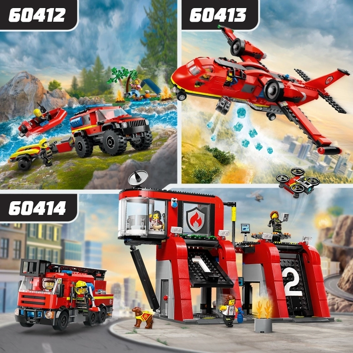 Lego Caserma Dei Pompieri-Costruzioni E Lego