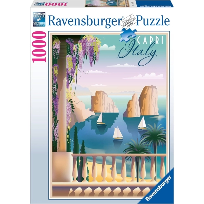 cartolina da capri - puzzle 1000 pezzi