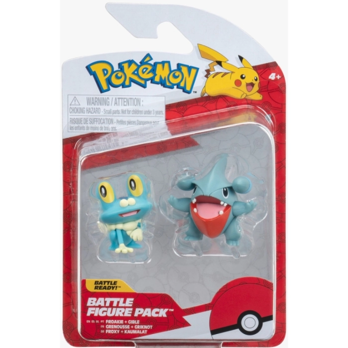 pokemon - battle figure pack - gible & froakie