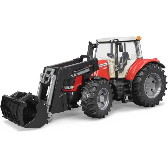 trattore massey ferguson 7624 con pala frontale