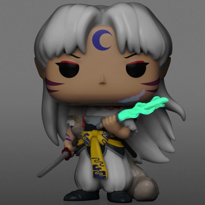 inuyasha - sesshomaru (glow in the dark) 9cm - funko pop 1301