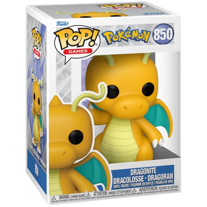 pokemon - dragonite 9cm - funko pop 850