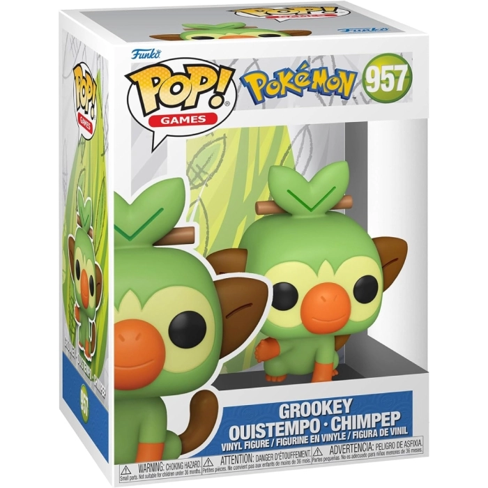 pokemon - grookey 9cm - funko pop 957