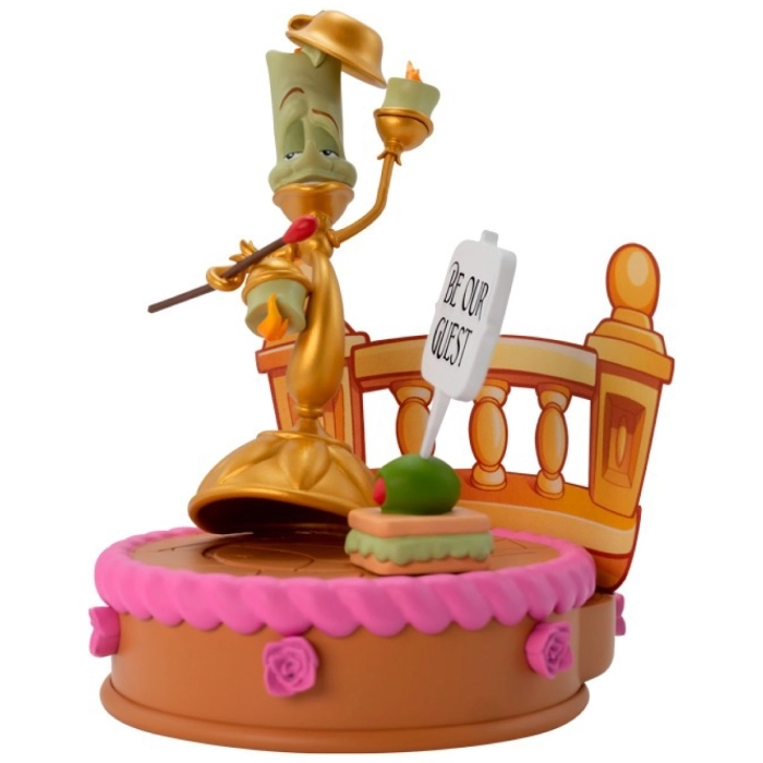 disney: la bella e la bestia - lumiere - statua 12cm