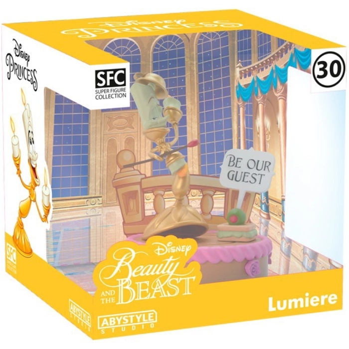 disney: la bella e la bestia - lumiere - statua 12cm