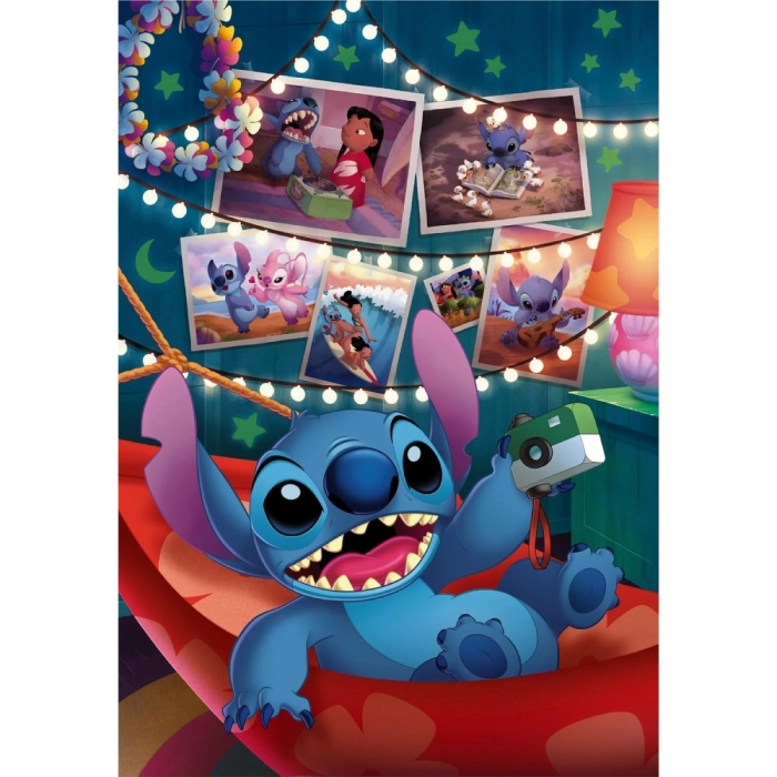 disney: lilo & stitch - stitch - puzzle compact + poster - puzzle 1000 pezzi