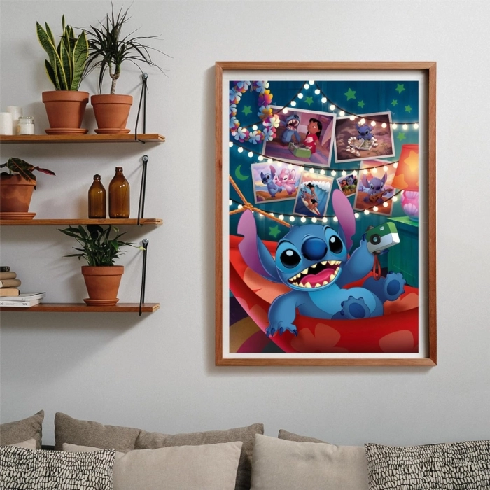 disney: lilo & stitch - stitch - puzzle compact + poster - puzzle 1000 pezzi