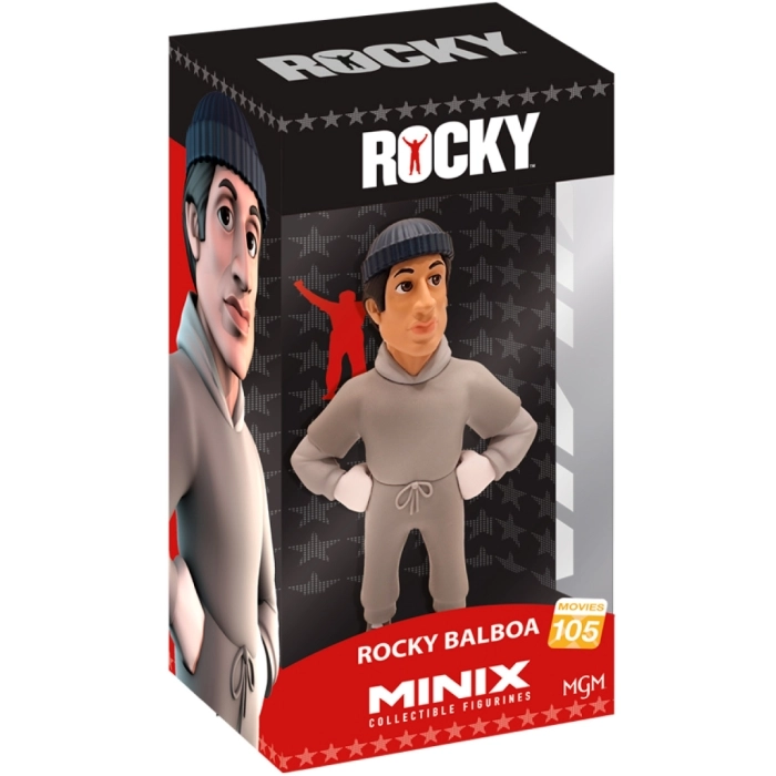 rocky - rocky balboa con tuta da allenamento - movies 105 - minix collectible figurines