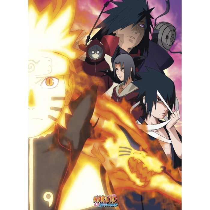 naruto shippuden - set 2 chibi poster 52x38cm - gruppo