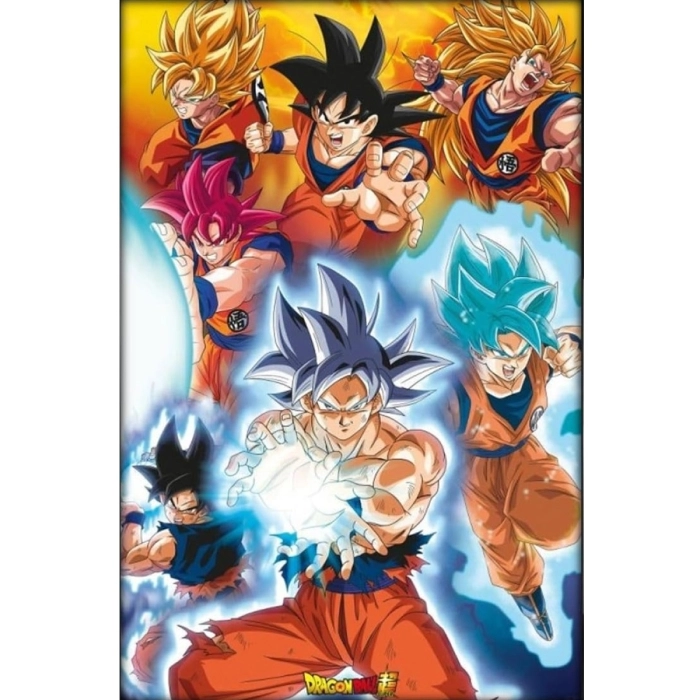 dragon ball super - poster maxi 91,5x61cm - goku's transformation