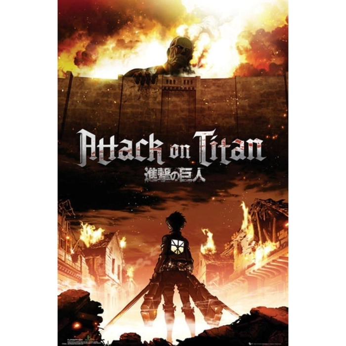 attack on titan - poster maxi 91,5x61cm - key art