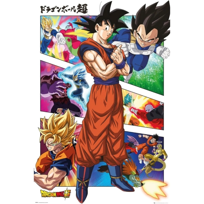 dragon ball super - poster maxi 91,5x61cm - panels