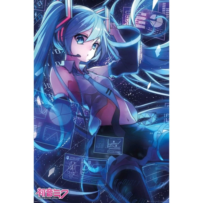 hatsune miku - poster maxi 91,5x61cm - screen