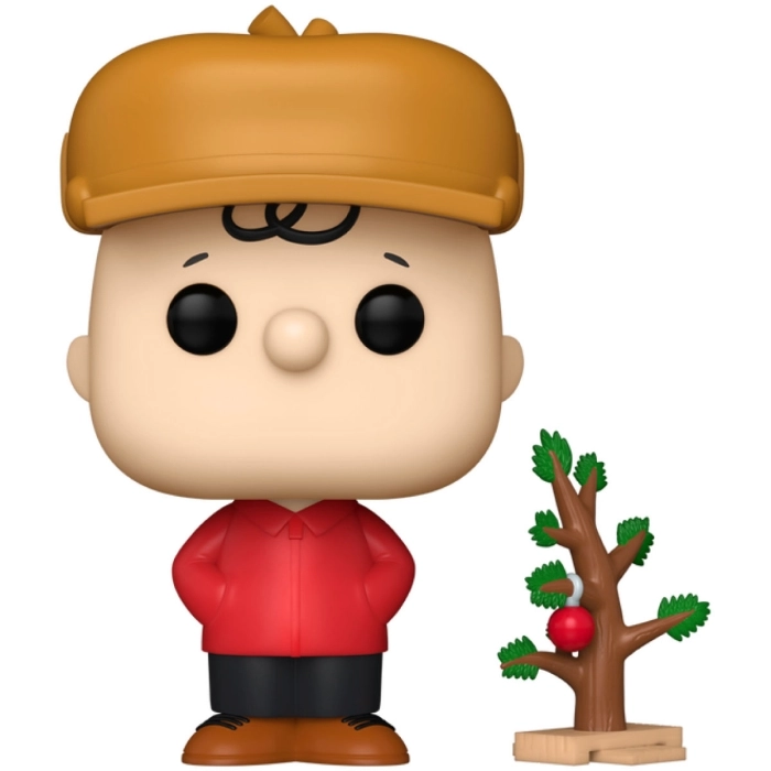 peanuts acbc - charlie brown with tree 9cm - funko pop 1627