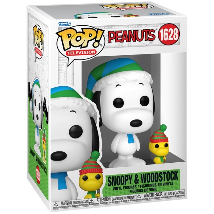 peanuts acbc -  snoopy & woodstock 9cm - funko pop 1628