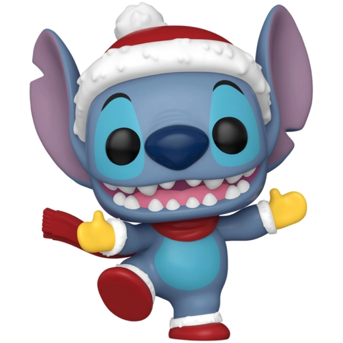 disney: stitch holiday - stitch with santa hat 9cm - funko pop 1503