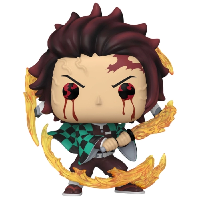 demon slayer - tanjiro kamado (sun breathing) 9cm - funko pop 1748