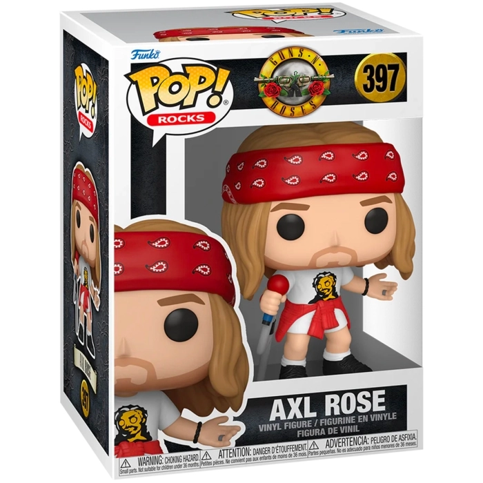 guns n' roses - axl rose (1992) 9cm - funko pop 397