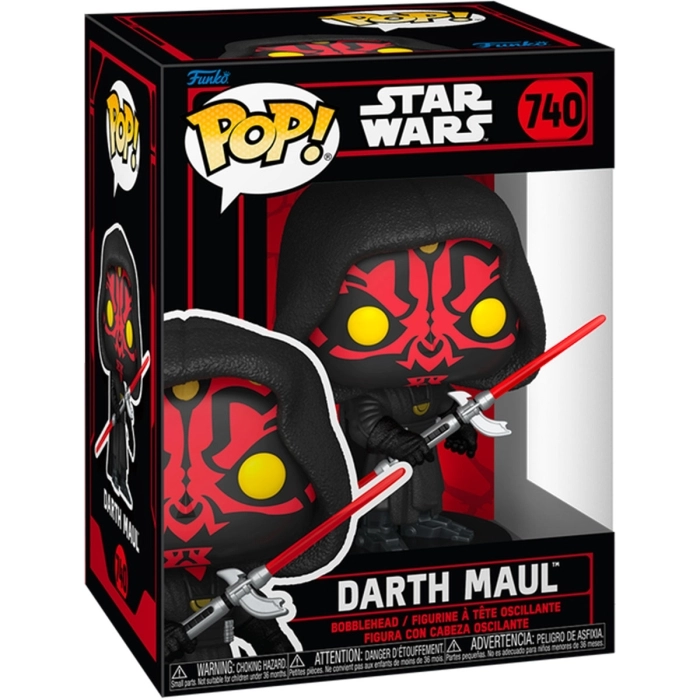 star wars: darkside - darth maul in robe 9cm - funko pop 840