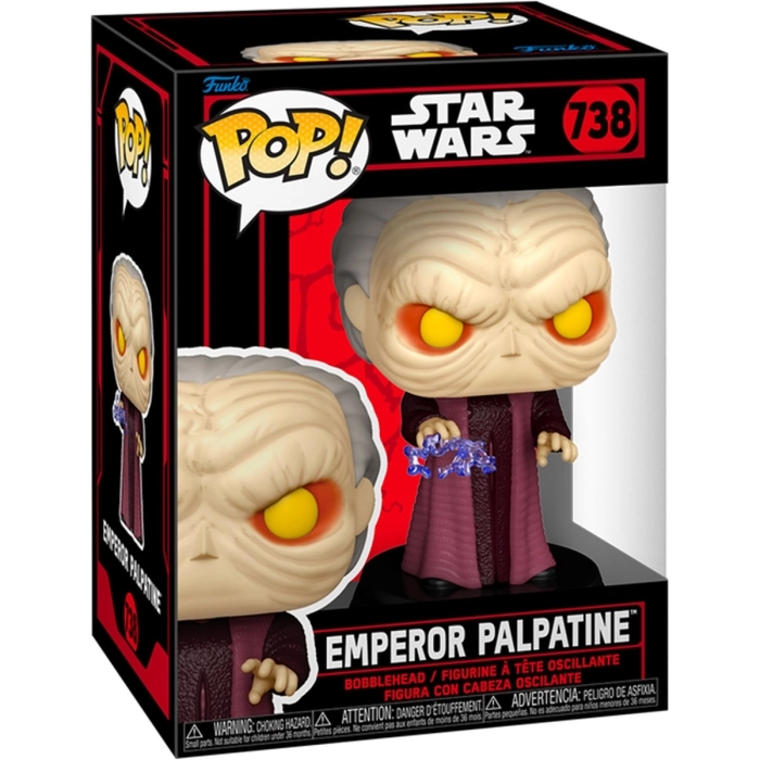 star wars: darkside - palpatine 9cm - funko pop 738