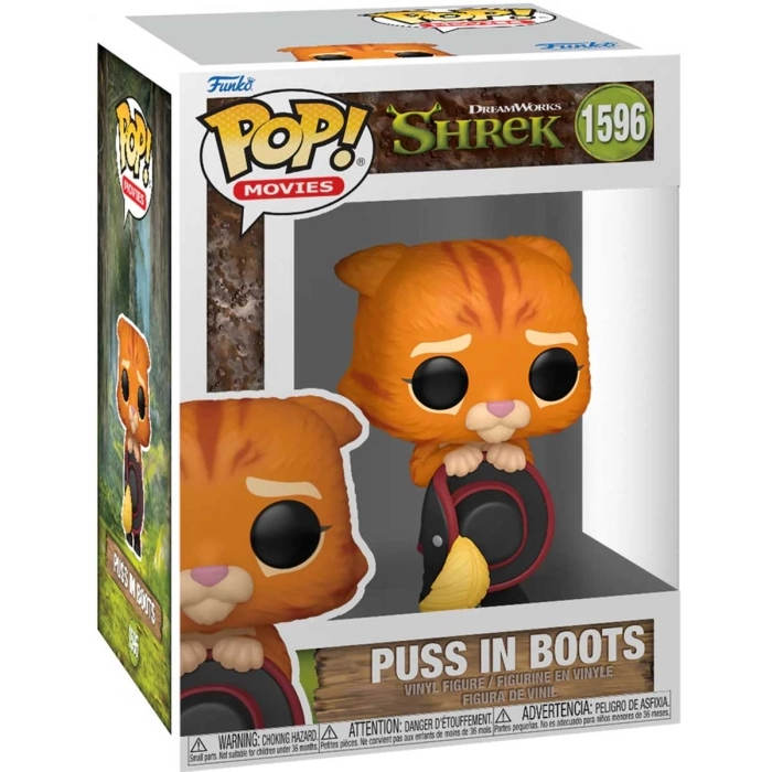 shrek 30th anniversary - puss in boots 9cm - funko pop 1596