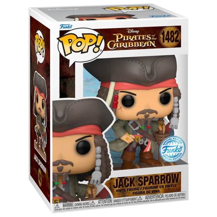 pirates of the caribbean - jack sparrow 9cm - funko pop 1482