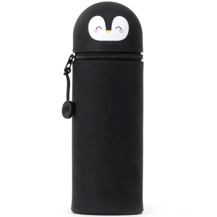 astuccio 2 in 1 in silicone - kawaii - penguin