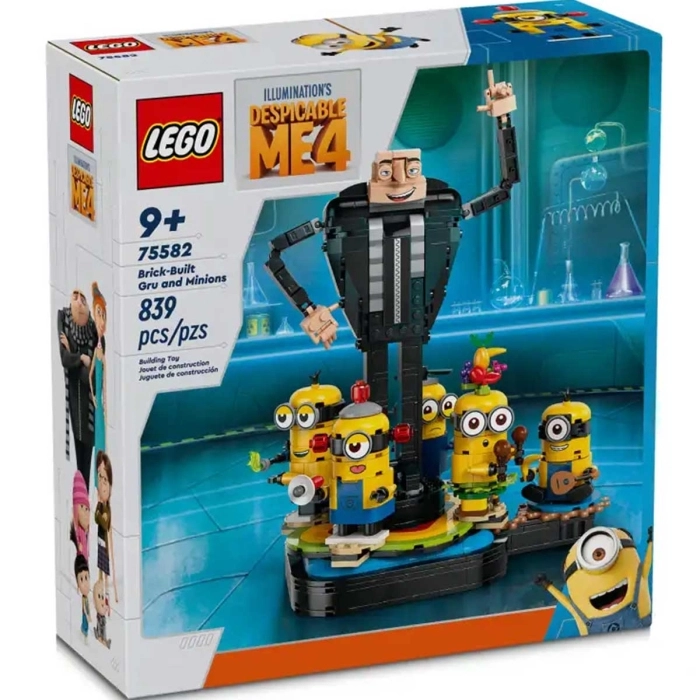 75582 - gru e minions in mattoncini