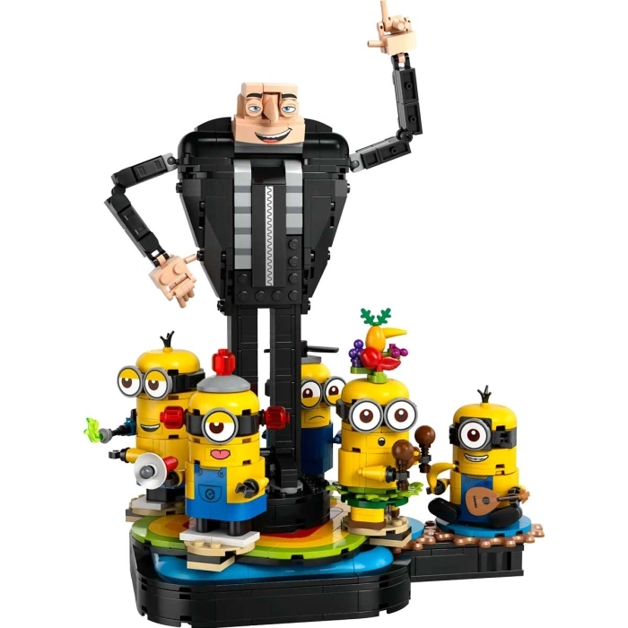 75582 - gru e minions in mattoncini