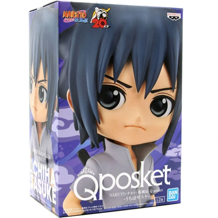 naruto shippuden - q posket - uchica sasuke (normal color version) - statua 14cm