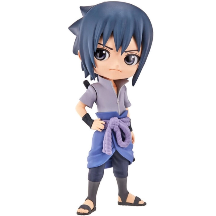 naruto shippuden - q posket - uchica sasuke (normal color version) - statua 14cm