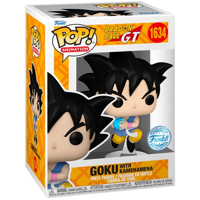 dragon ball gt - goku with kamehameha 9cm - funko pop 1634