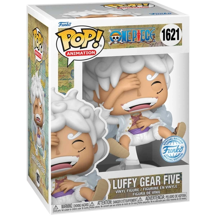 one piece - luffy gear five laughing 9cm - funko pop 1621