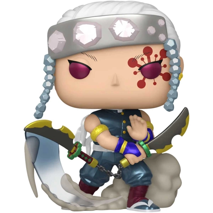 demon slayer - tengen uzui with nichirin cleavers 9cm - funko pop chase 1533