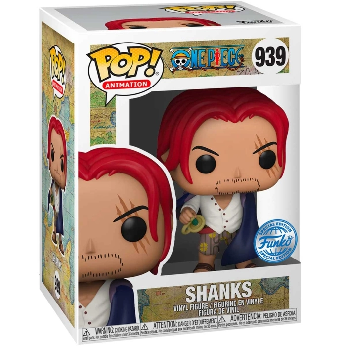 one piece - shanks 9cm - funko pop 939