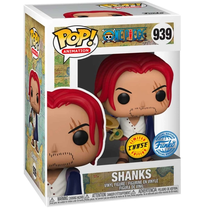 one piece - shanks 9cm - funko pop 939 chase