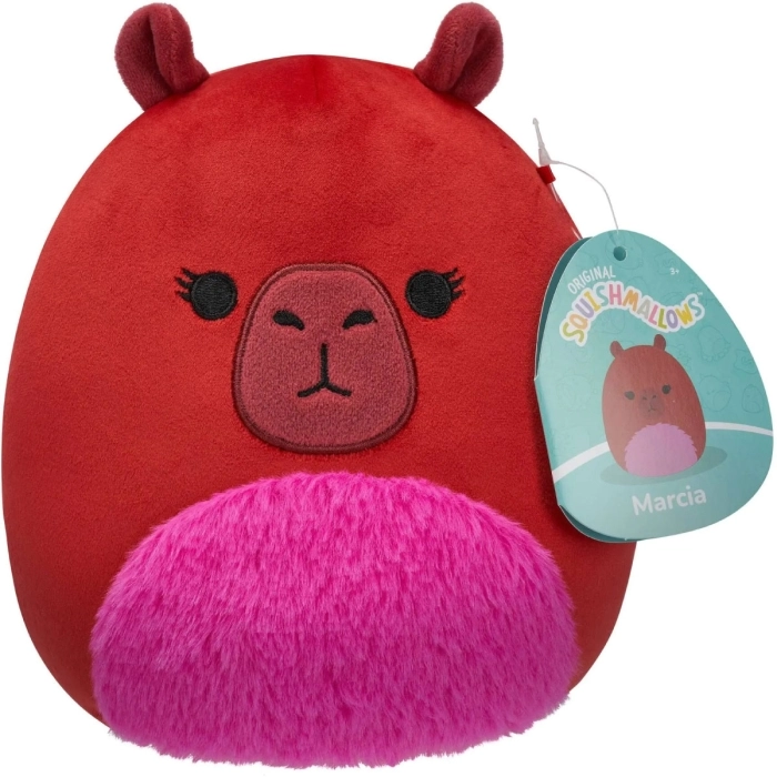 squishmallows - marcia il capibara - peluche 20cm