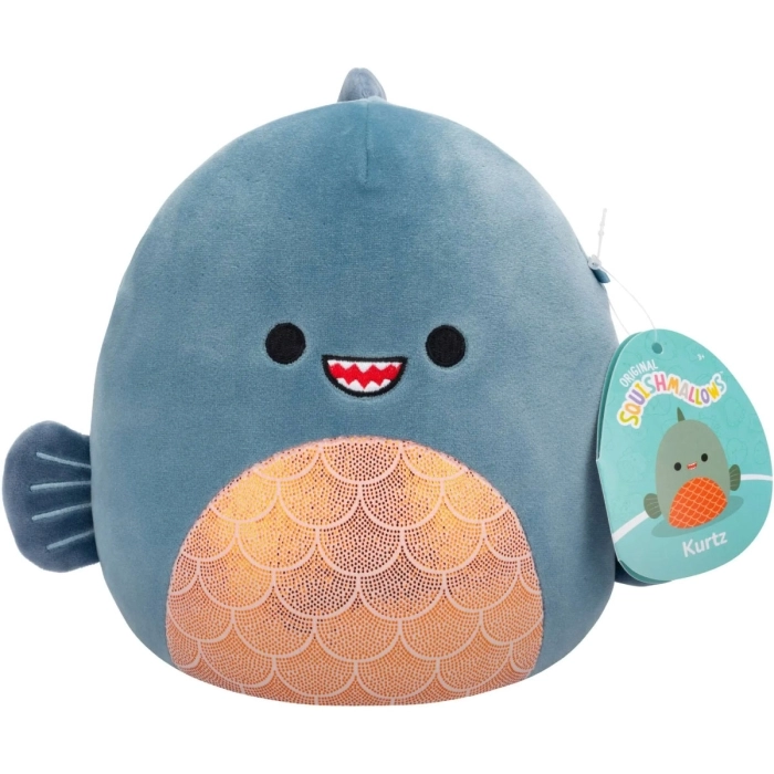 squishmallows - kurtz il piranha - peluche 20cm