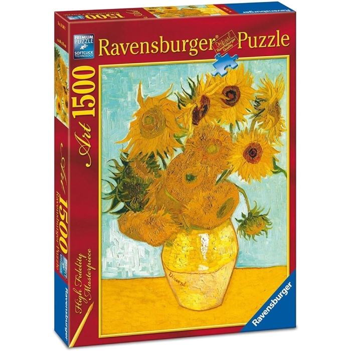 van gogh: vaso con girasoli - puzzle 1500 pezzi