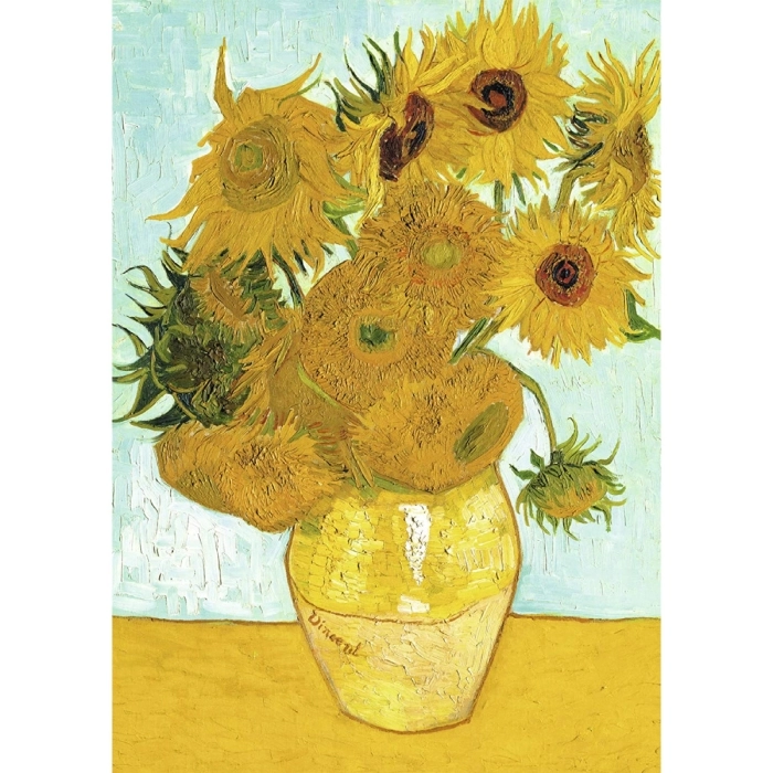 van gogh: vaso con girasoli - puzzle 1500 pezzi