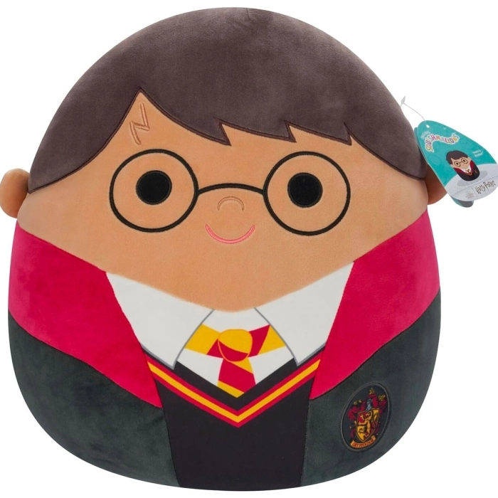 squishmallows - harry potter con la divisa - peluche 25cm