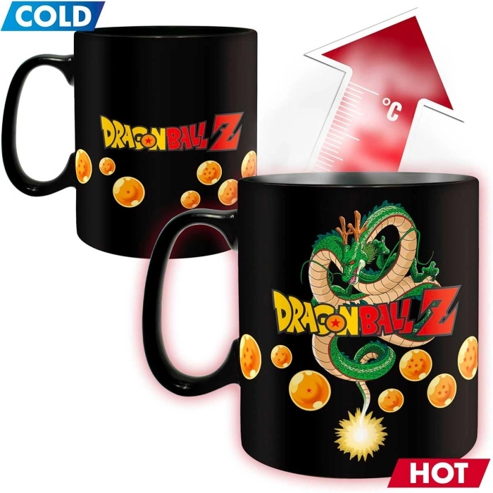 dragon ball z - tazza heat change 460ml - goku & shenron