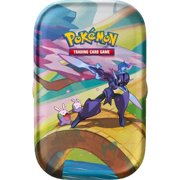 pokemon scarlatto e violetto paldea sfavillante - ceruledge e goomy - 1 mini tin da collezione (ita)