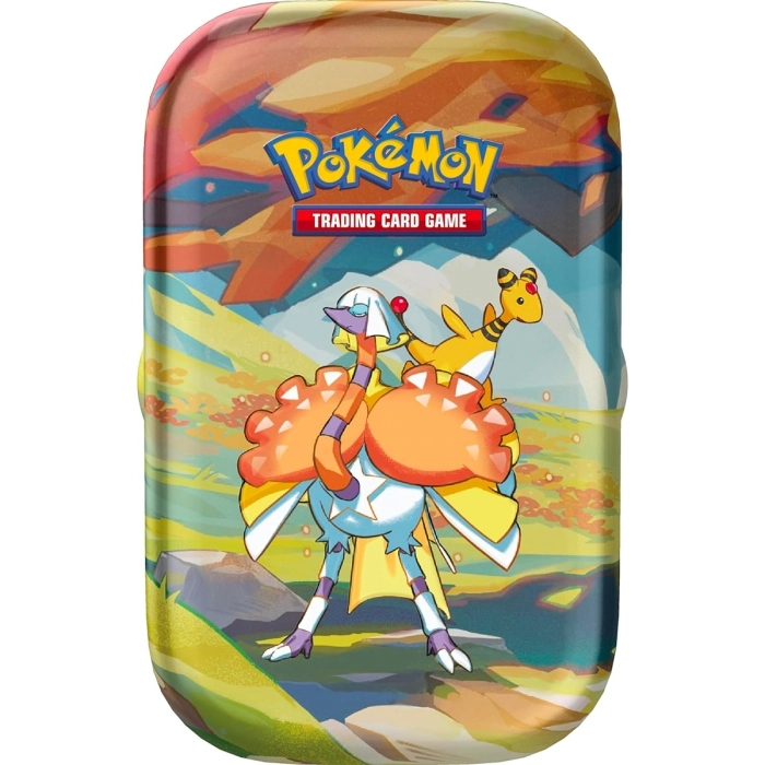 pokemon scarlatto e violetto paldea sfavillante - espathra e ampharos - 1 mini tin da collezione (ita)