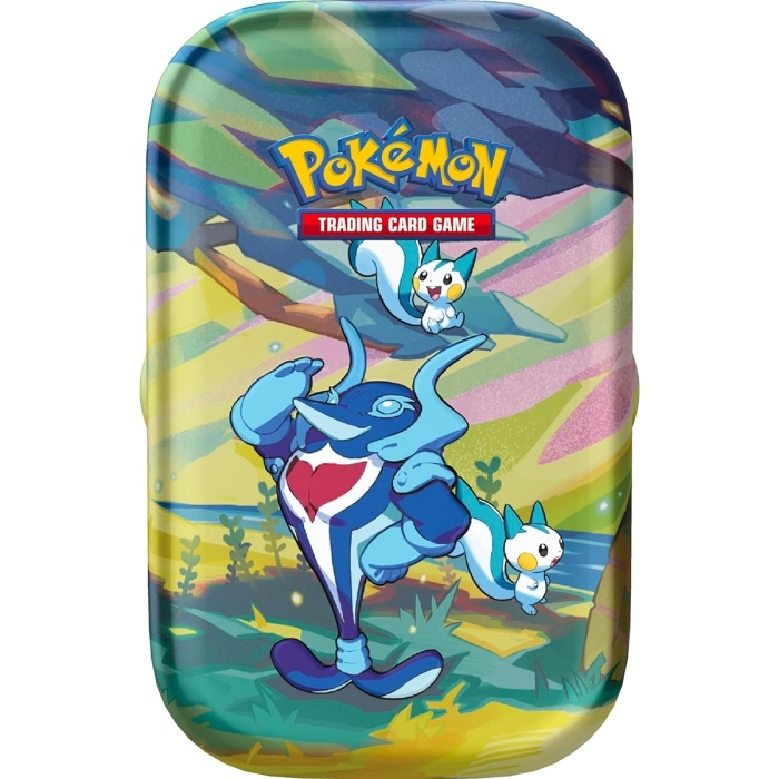 pokemon scarlatto e violetto paldea sfavillante - pachirisu e palafin - 1 mini tin da collezione (ita)