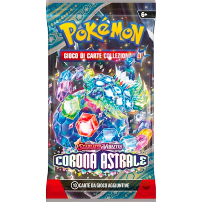 pokemon scarlatto e violetto corona astrale - bustina singola 10 carte (ita)