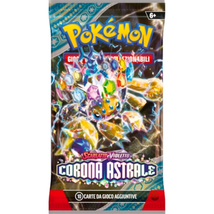 pokemon scarlatto e violetto corona astrale - bustina singola 10 carte (ita)