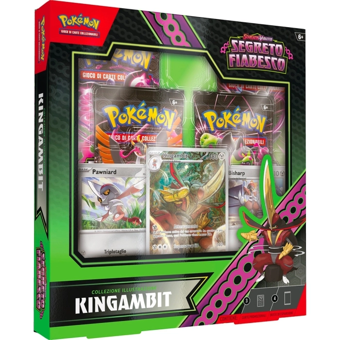 pokemon scarlatto e violetto segreto fiabesco - collezione illustrazione - kingambit (ita)