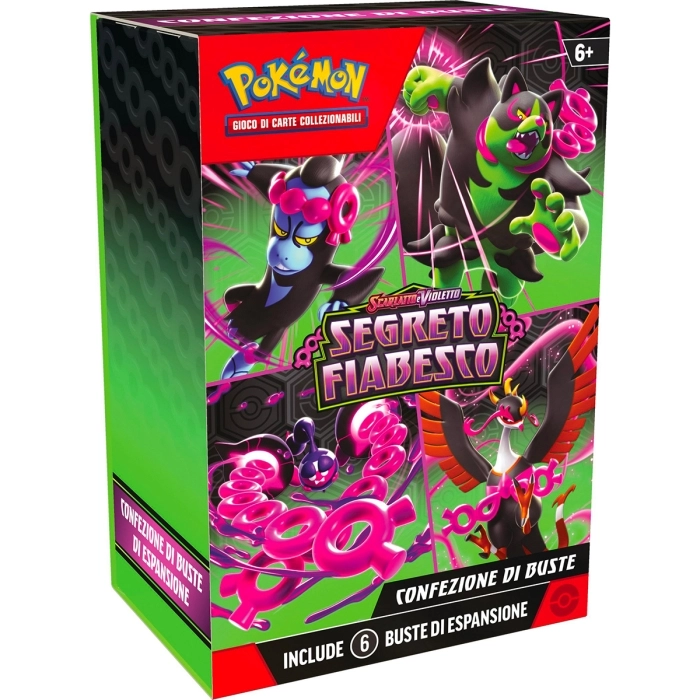 pokemon scarlatto e violetto segreto fiabesco - bundle da 6 buste 10 carte (ita)